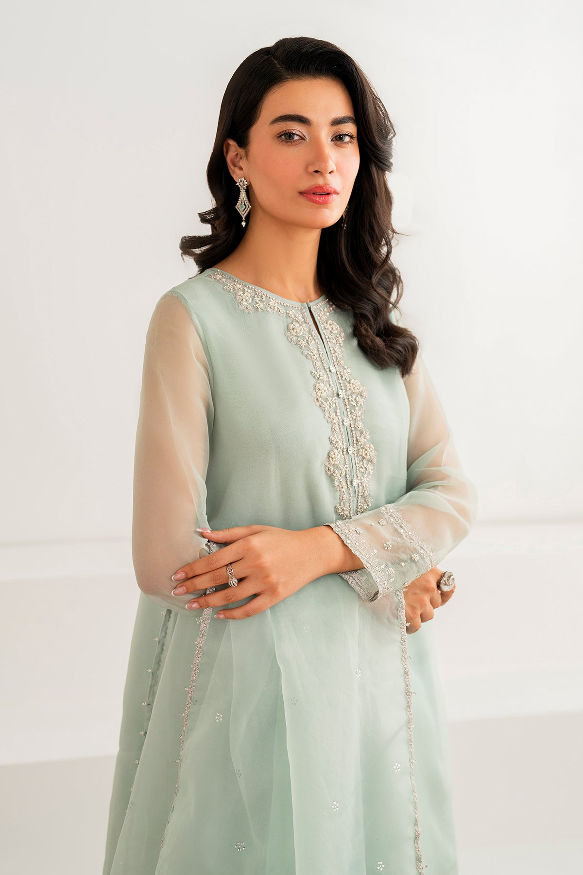 EMBROIDERED CHIFFON PR-995