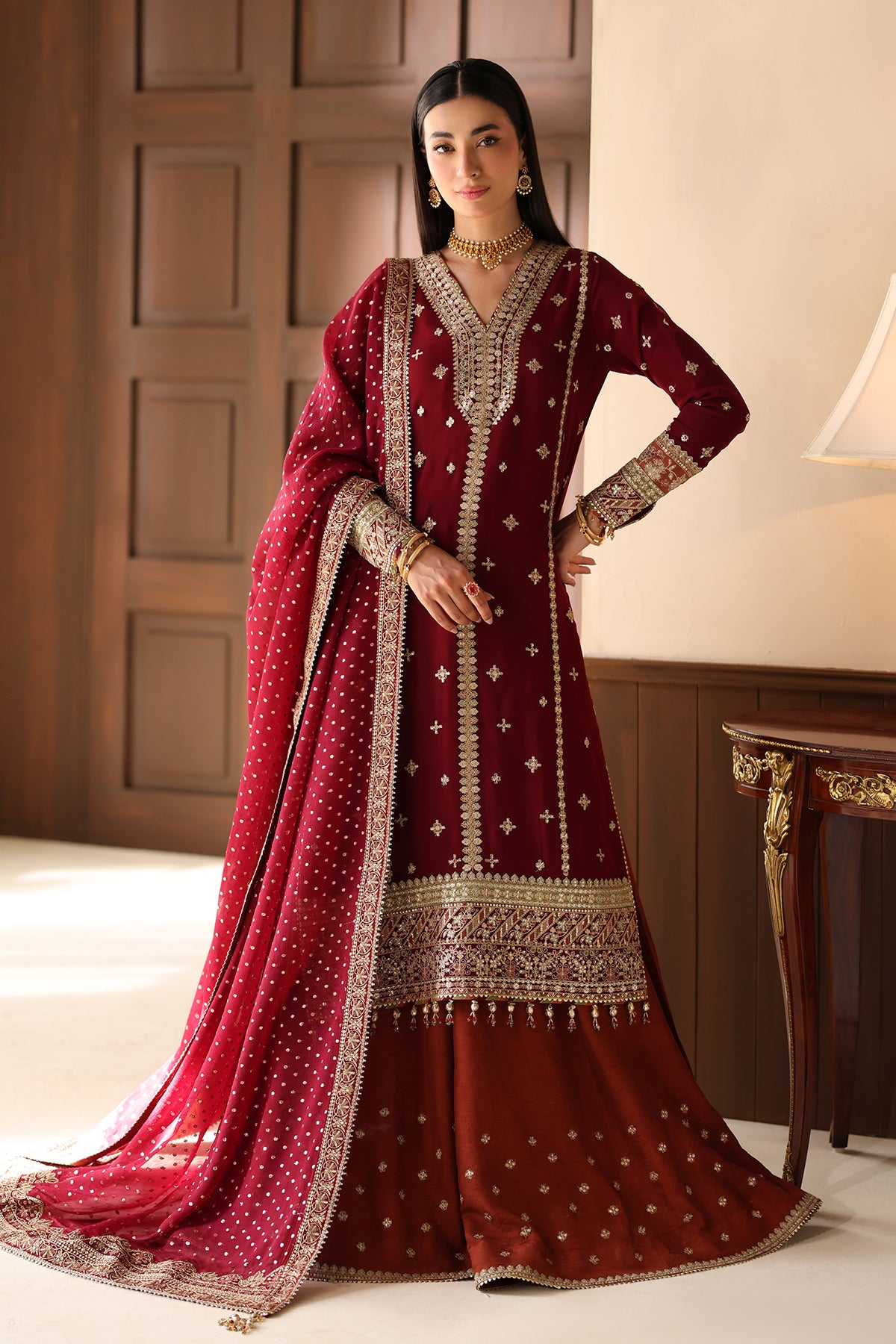 EMBROIDERED CHIFFON SF-4486