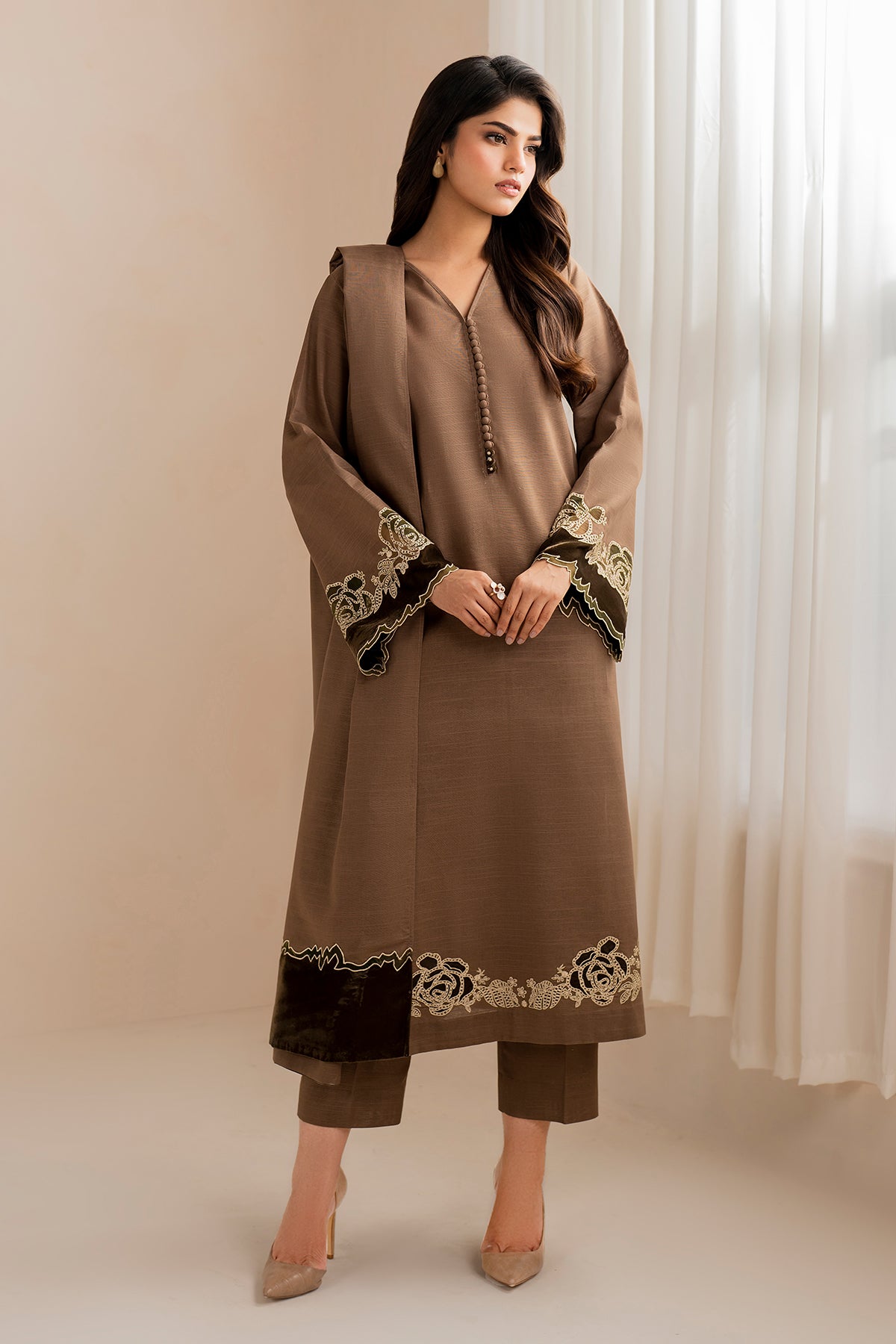 EMBROIDERED KHADDAR PR-1006