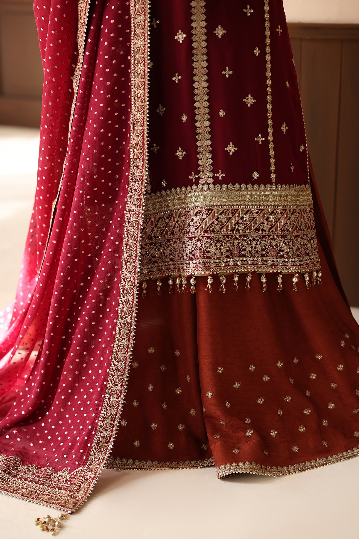 EMBROIDERED CHIFFON SF-4486