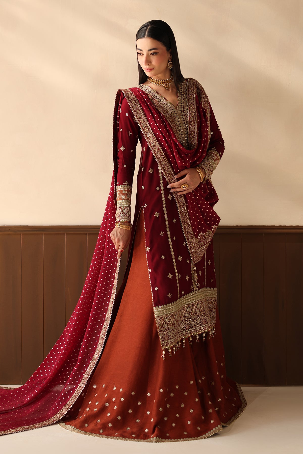EMBROIDERED CHIFFON SF-4486