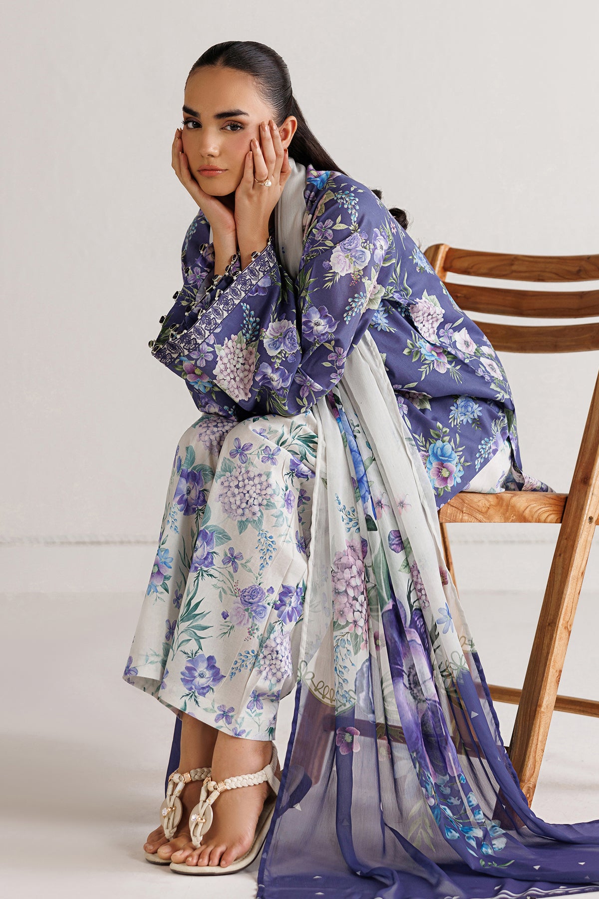 EMBROIDERED LAWN SF-4496