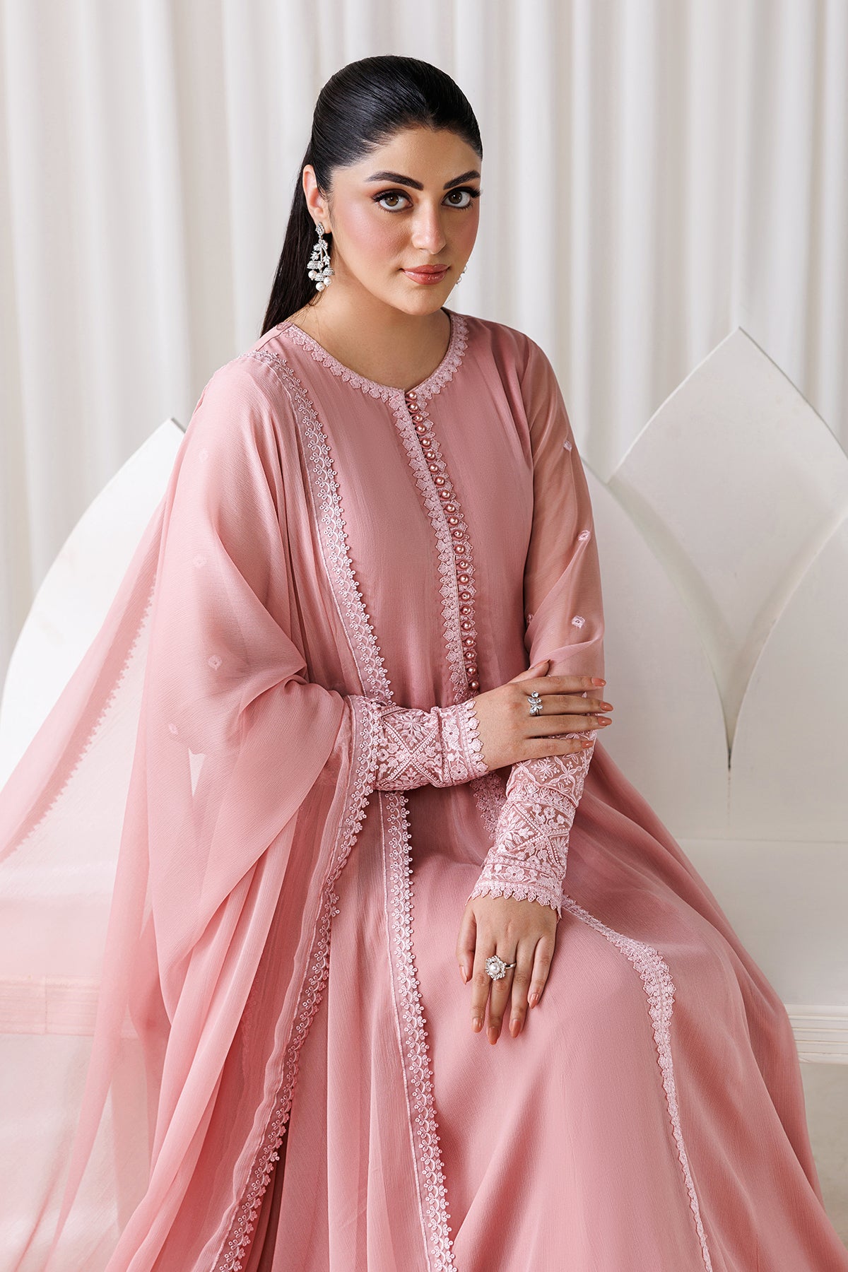 EMBROIDERED CHIFFON EN-1299