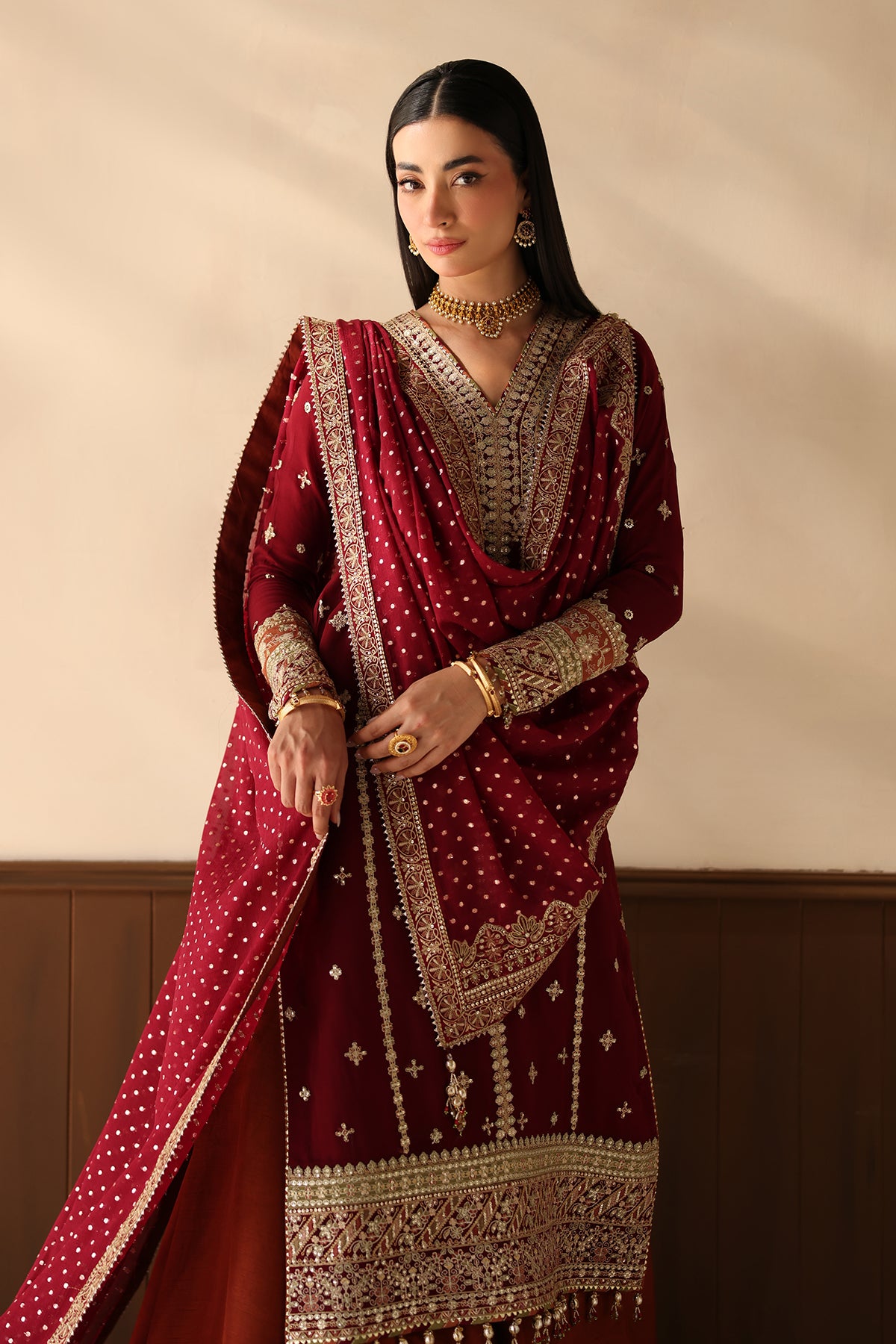 EMBROIDERED CHIFFON SF-4486