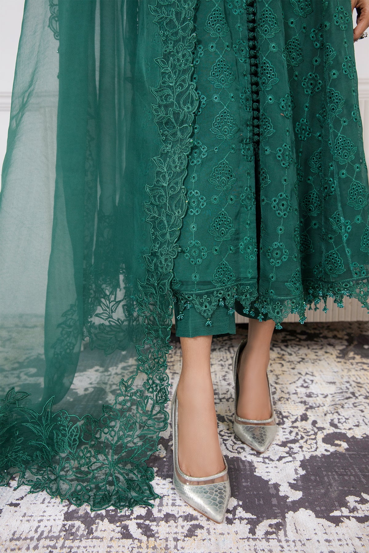 EMBROIDERED SCHIFFLI CHIFFON SF-339