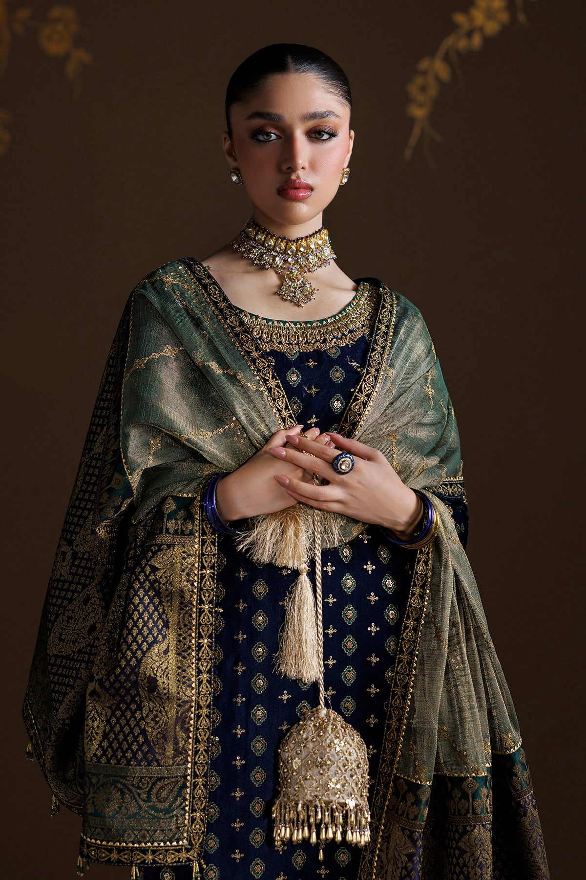 EMBROIDERED VELVET UF-4551