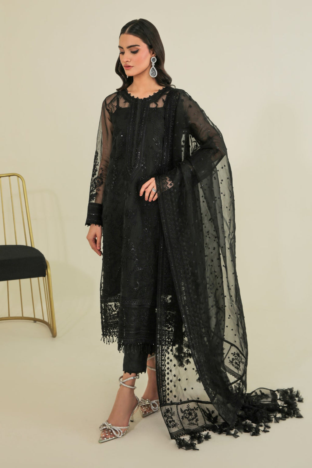 Baroque EMBROIDERED ORGANZA SF-235, view 1