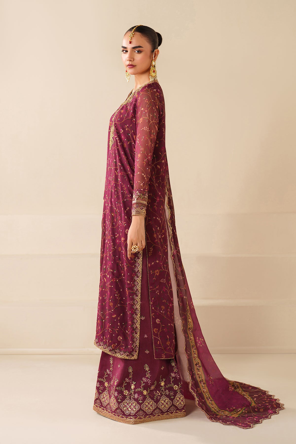 EMBROIDERED CHIFFON UF-4277