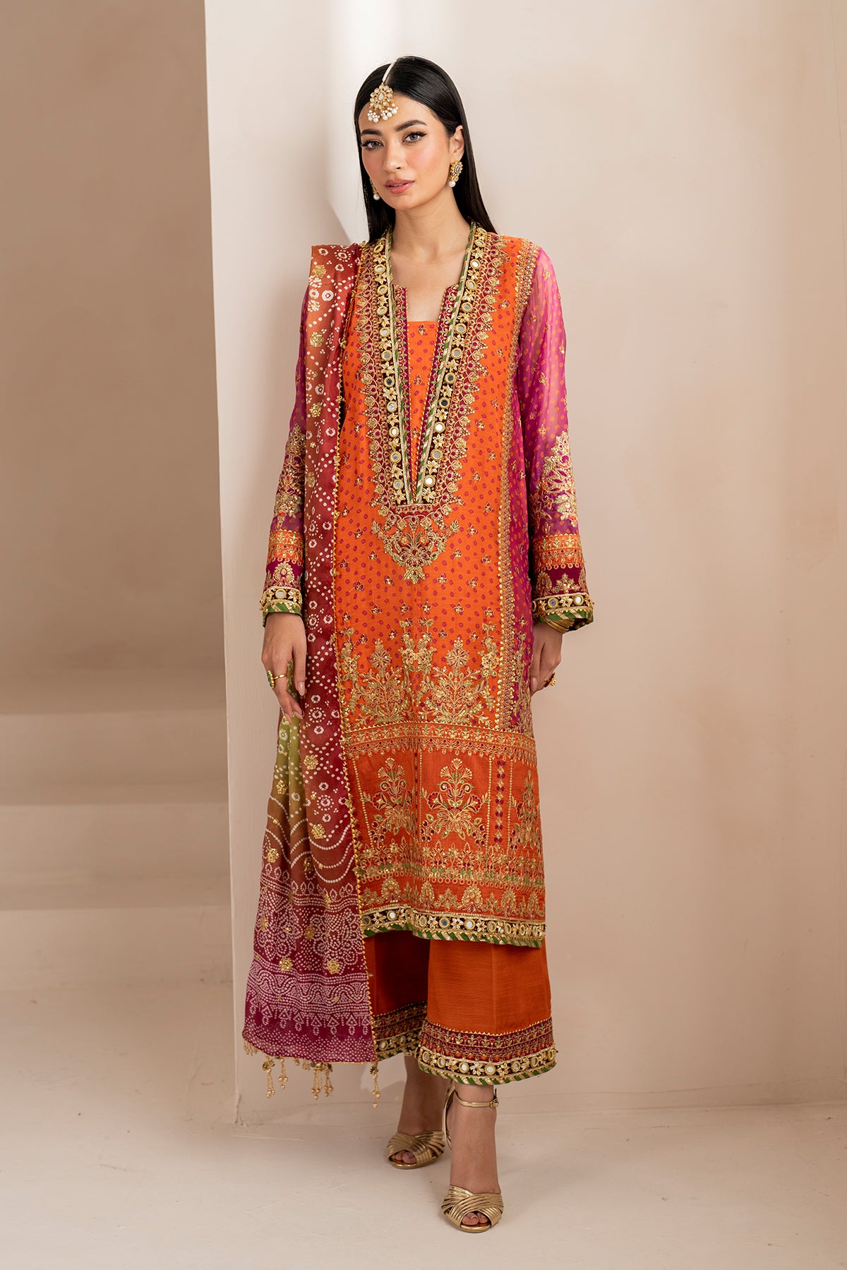 EMBROIDERED CHIFFON SF-706