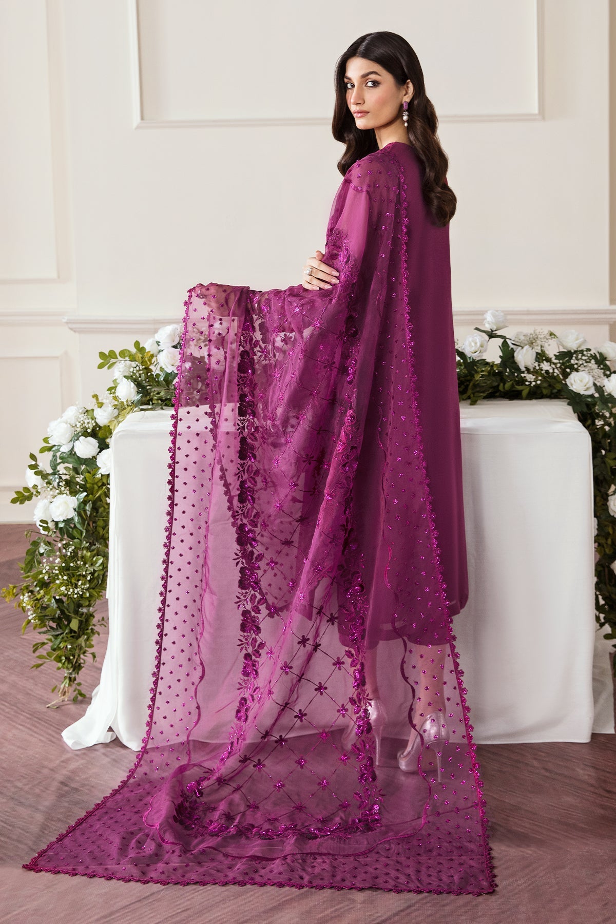 EMBROIDERED CHIFFON SF-291