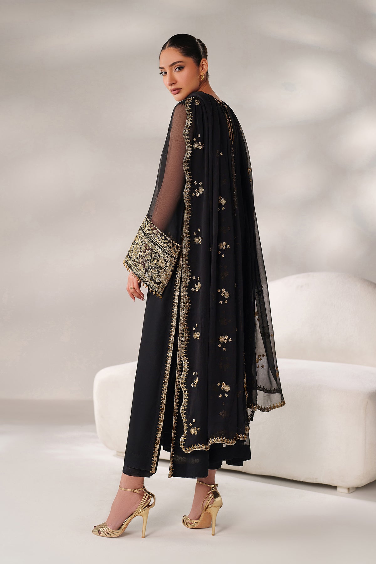 EMBROIDERED CHIFFON PR-1250
