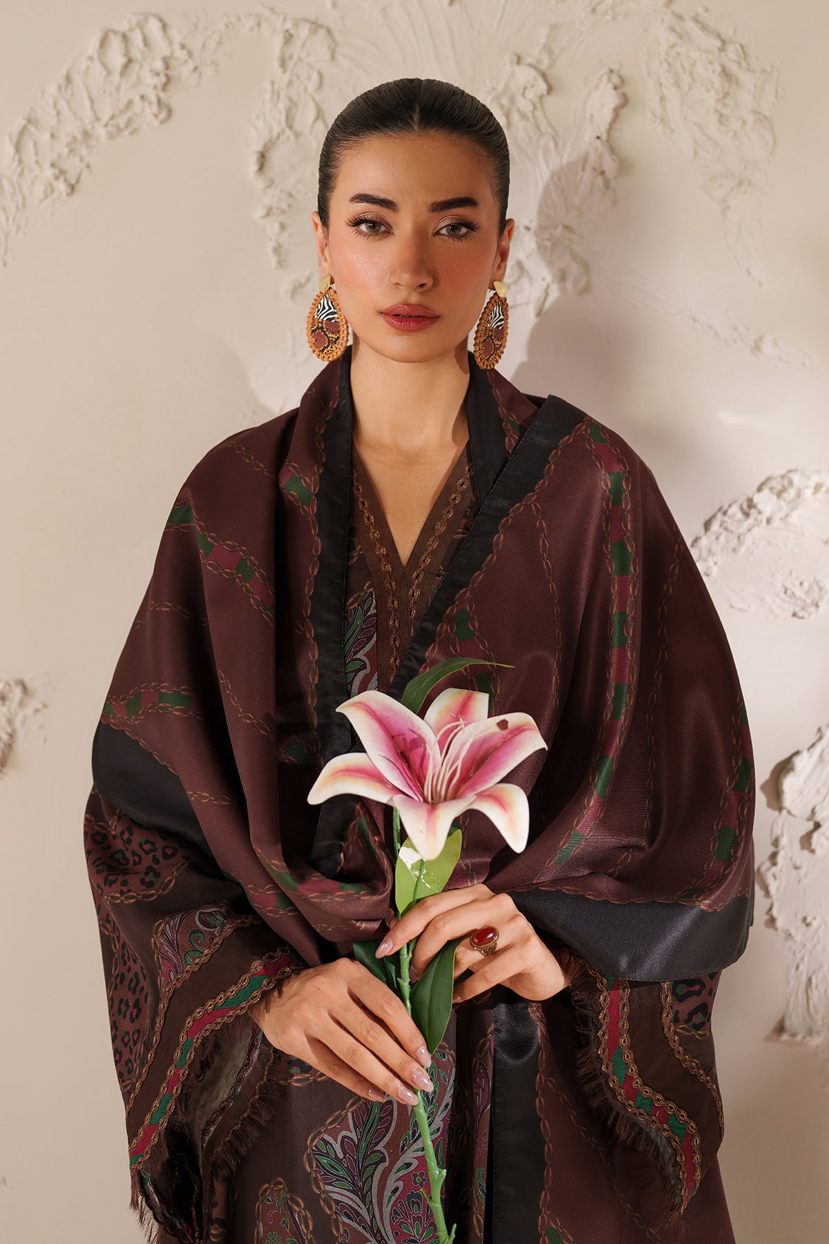 EMBROIDERED VISCOSE SILK SF-4288