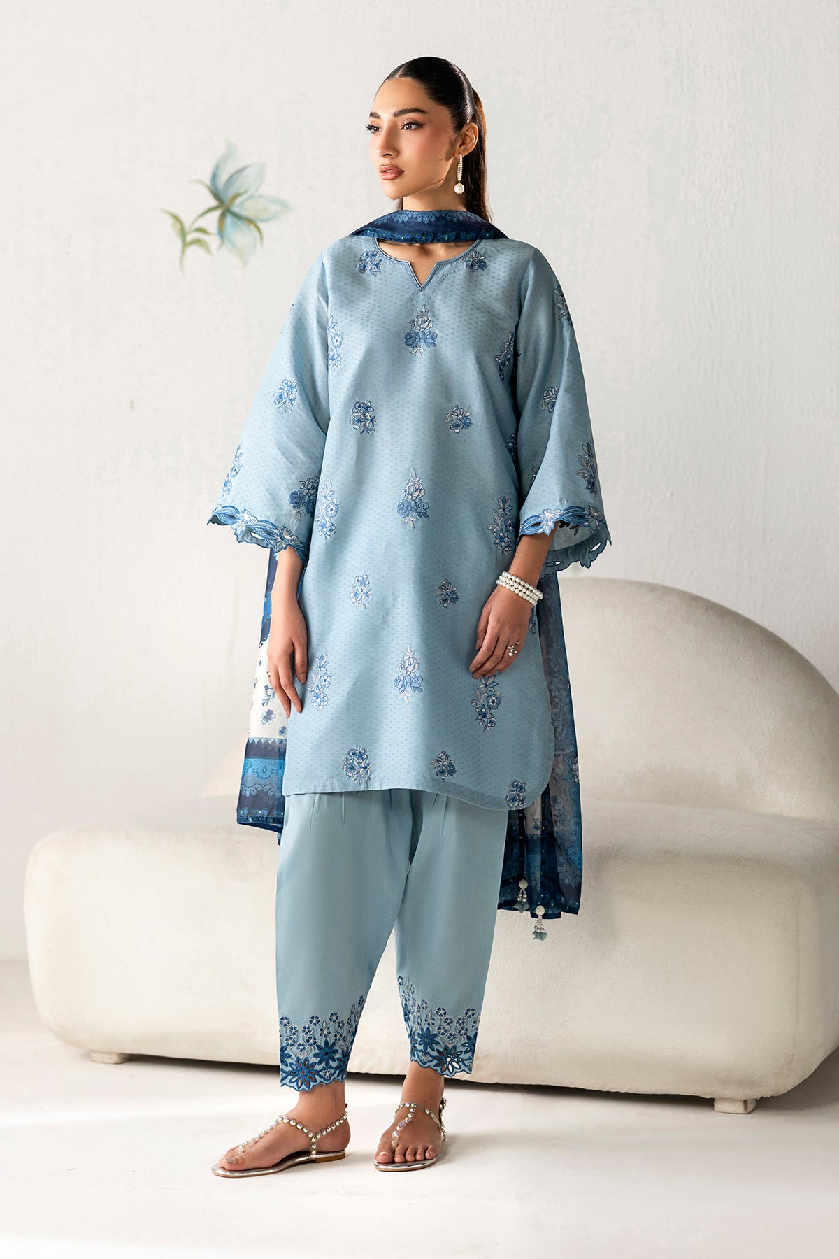 EMBROIDERED LAWN PR-1255