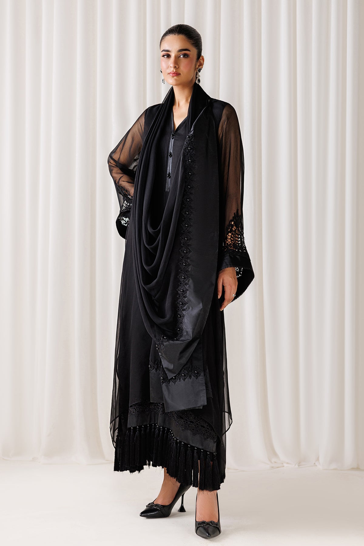 EMBROIDERED CHIFFON EN-1300