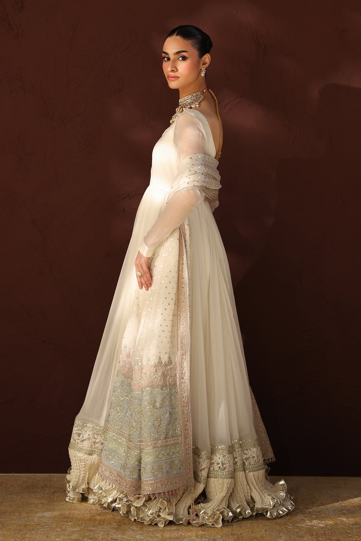 EMBROIDERED CHIFFON PR-1362