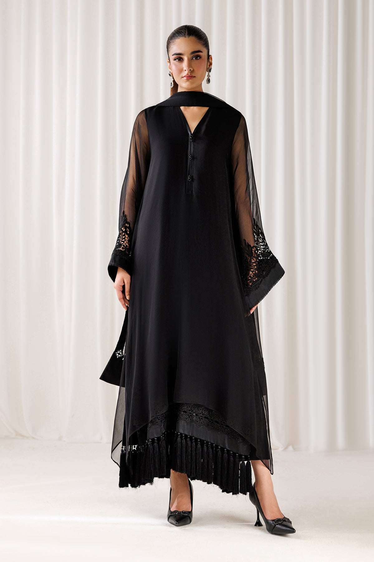 EMBROIDERED CHIFFON EN-1300