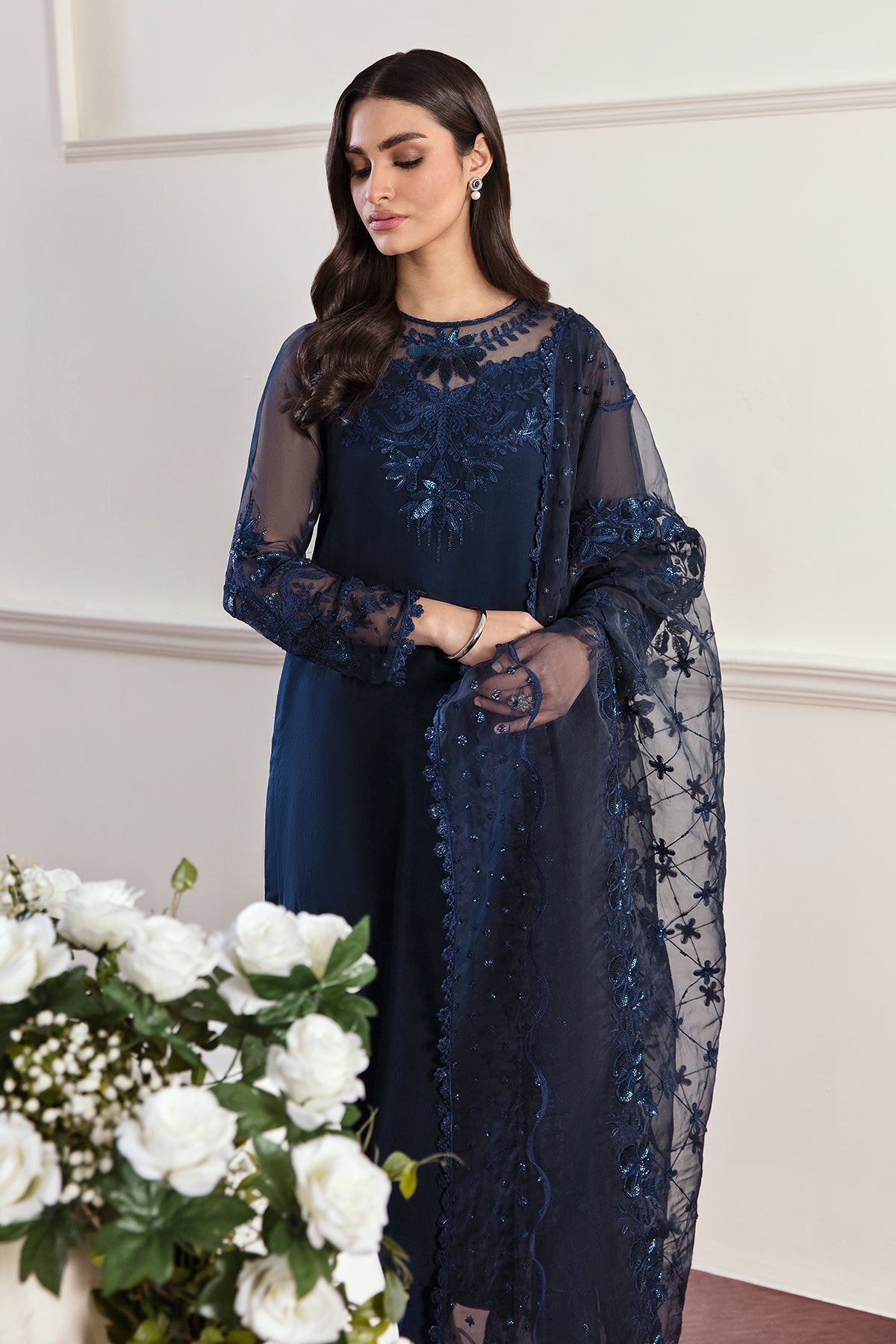 EMBROIDERED CHIFFON SF-292