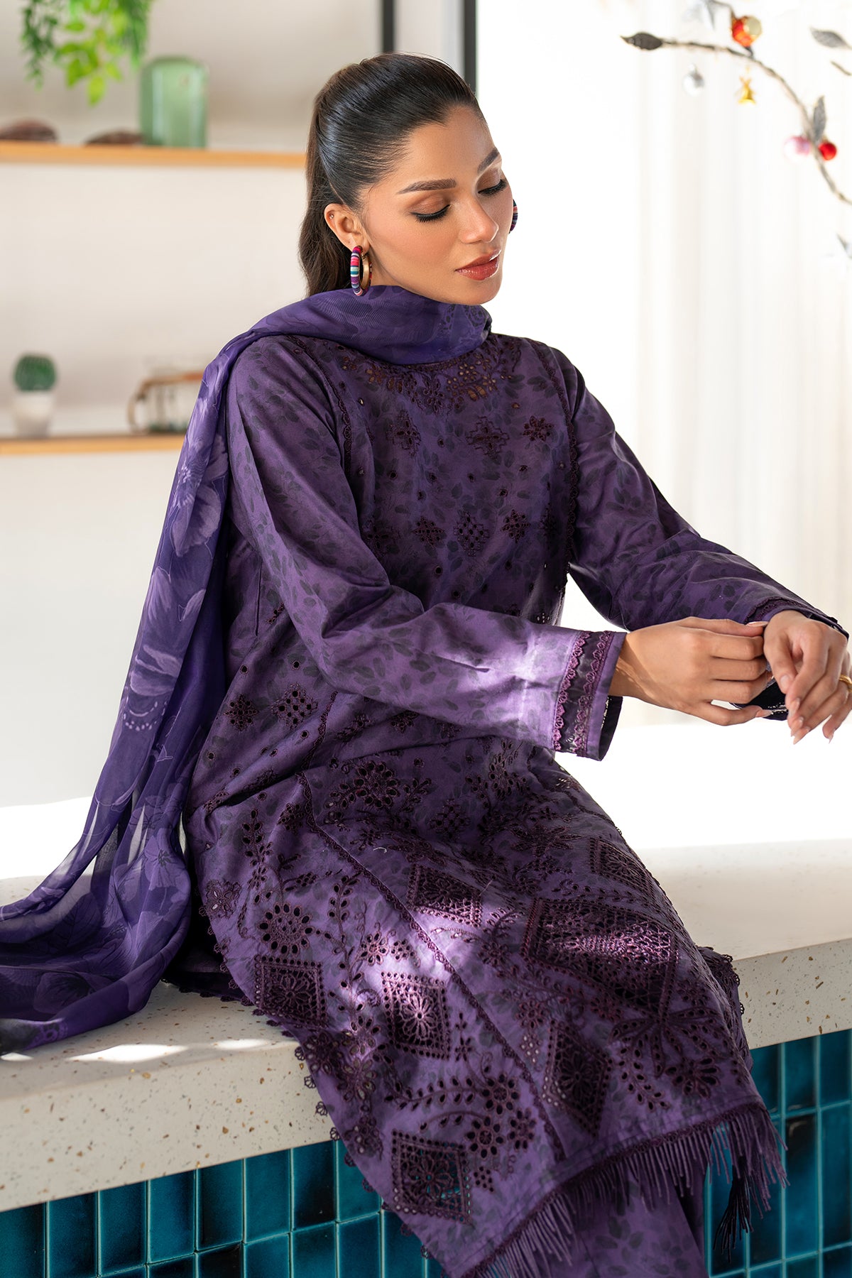 EMBROIDERED LAWN UF-4096