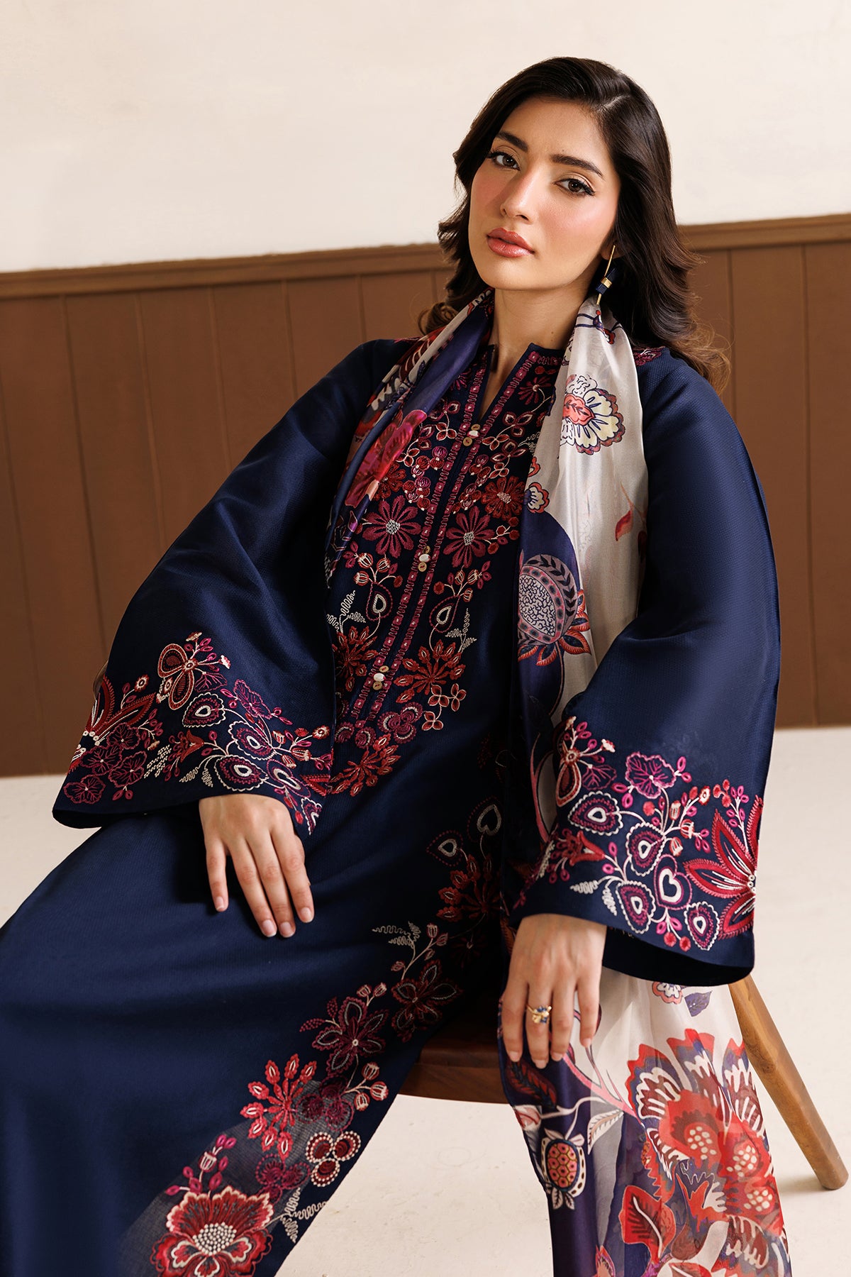 EMBROIDERED DOBBY LAWN PR-1337