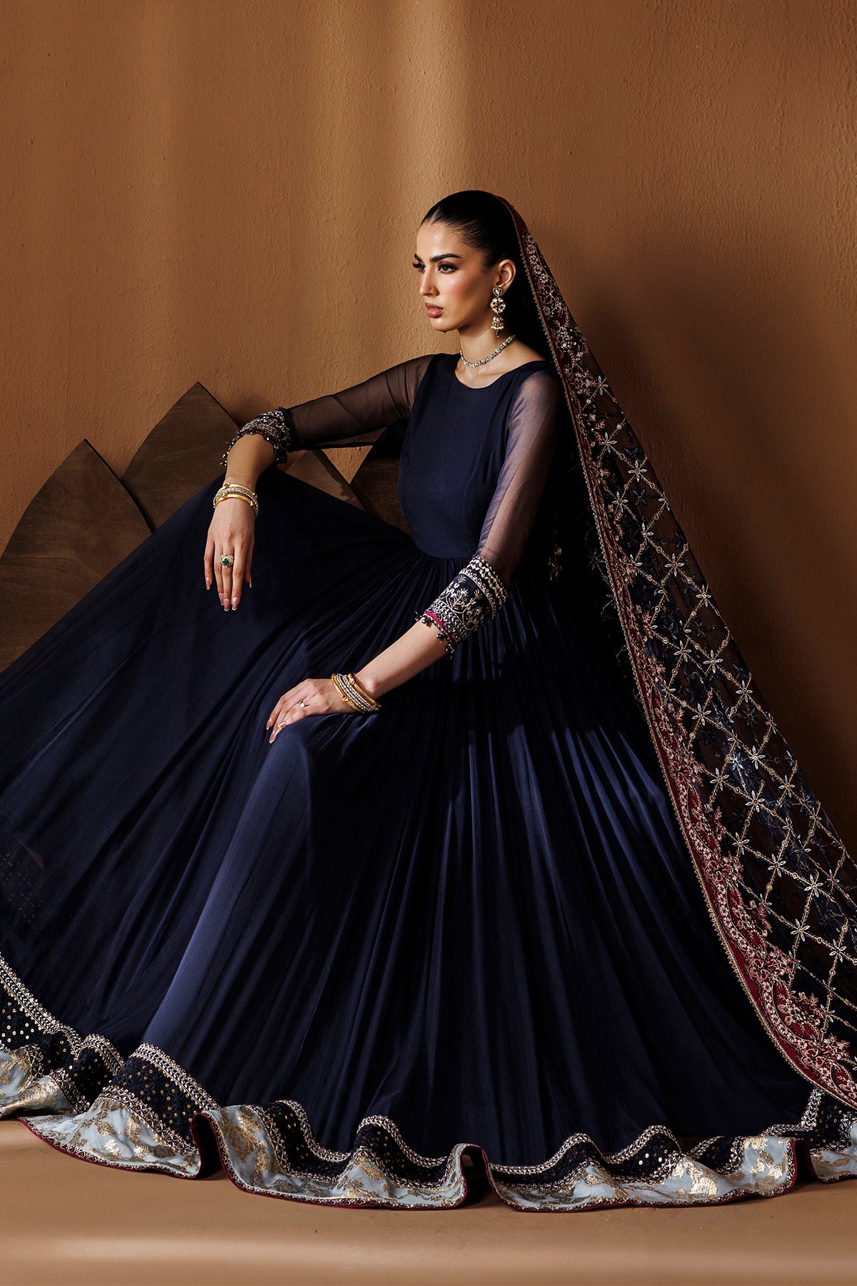 EMBROIDERED CHIFFON PR-1283