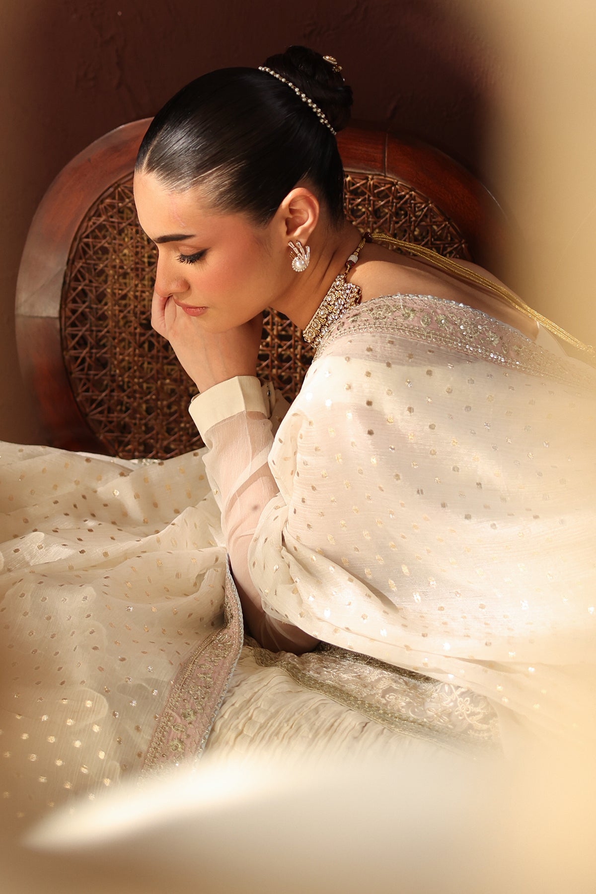 EMBROIDERED CHIFFON PR-1362