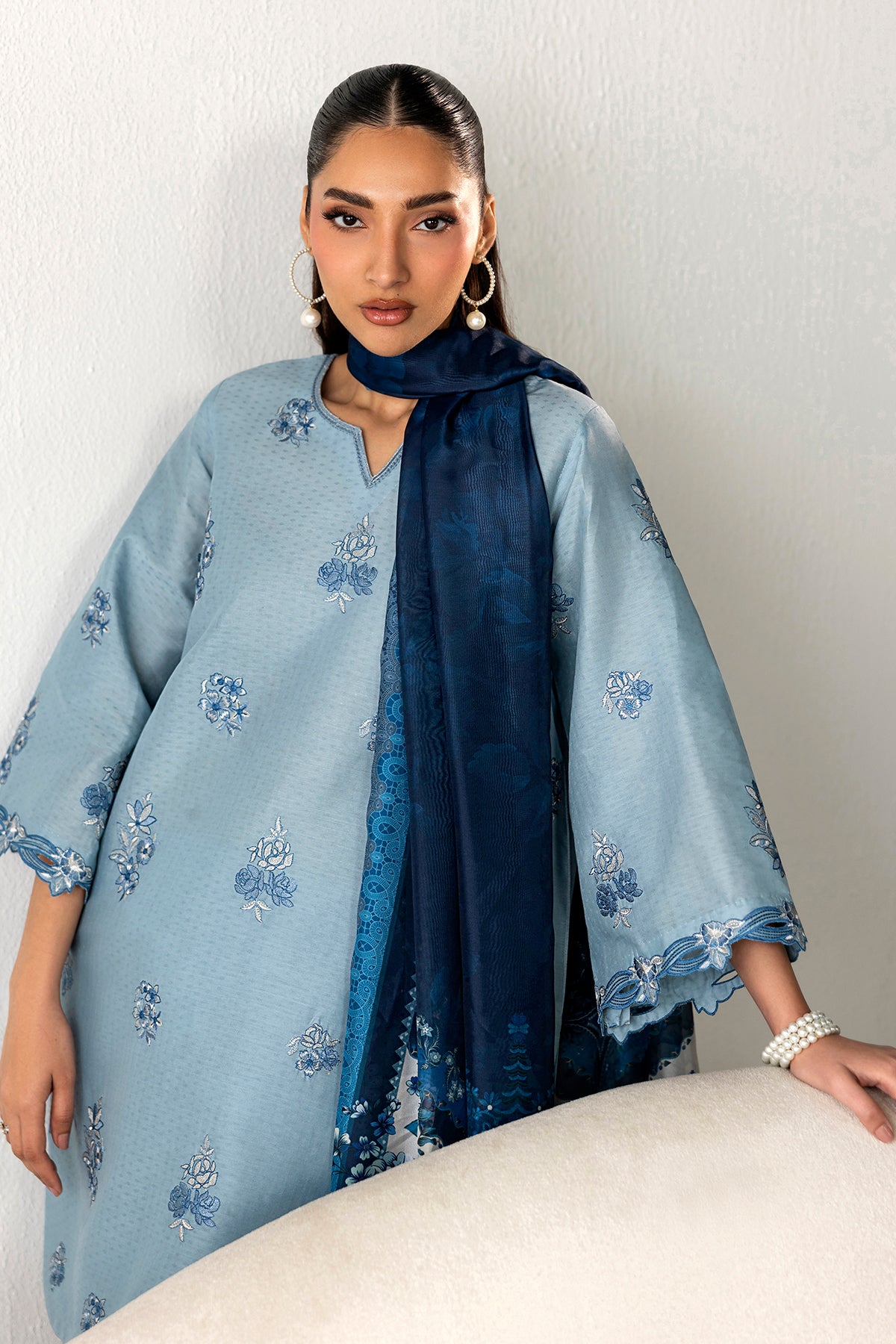 EMBROIDERED LAWN PR-1255