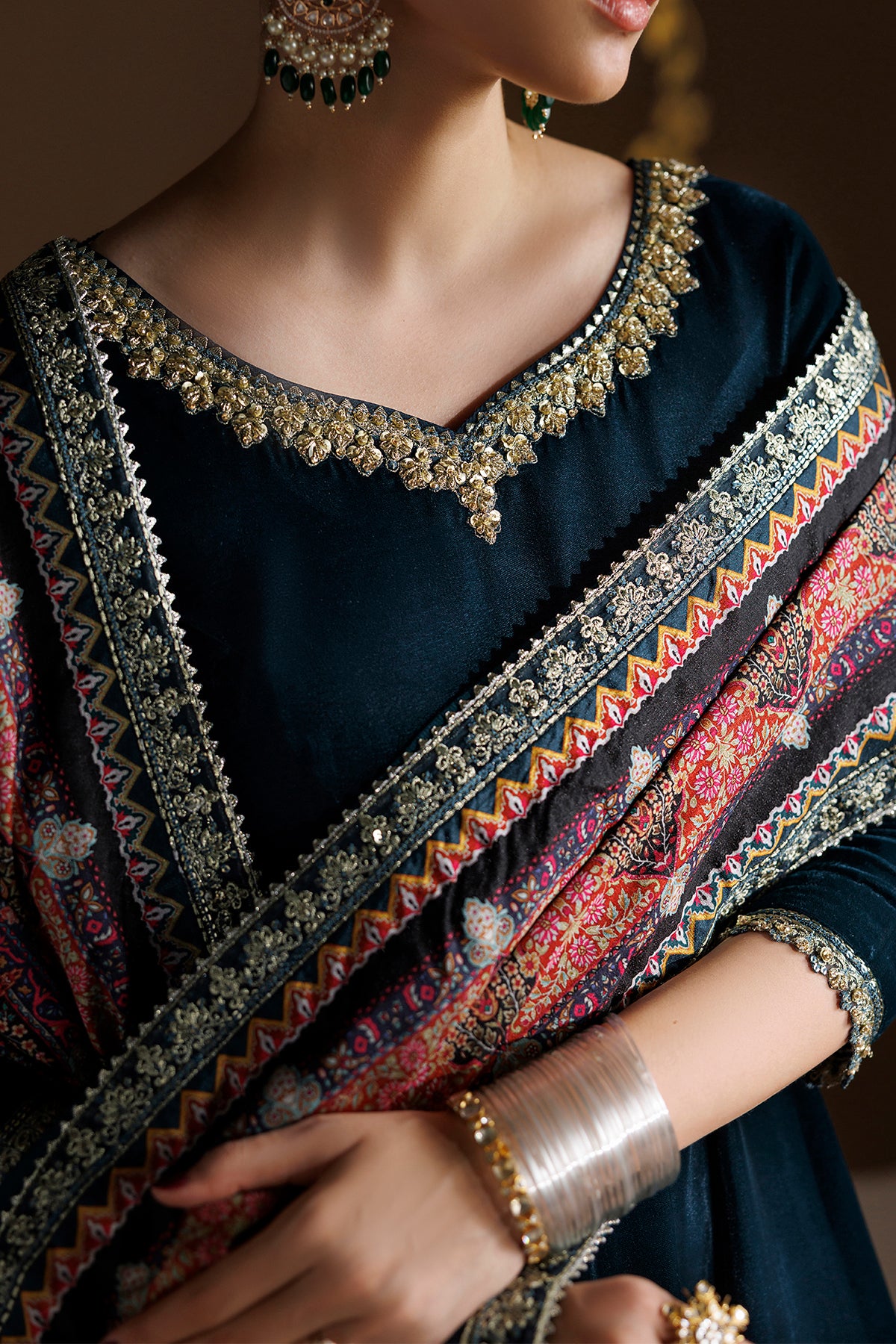 EMBROIDERED VELVET PR-1410