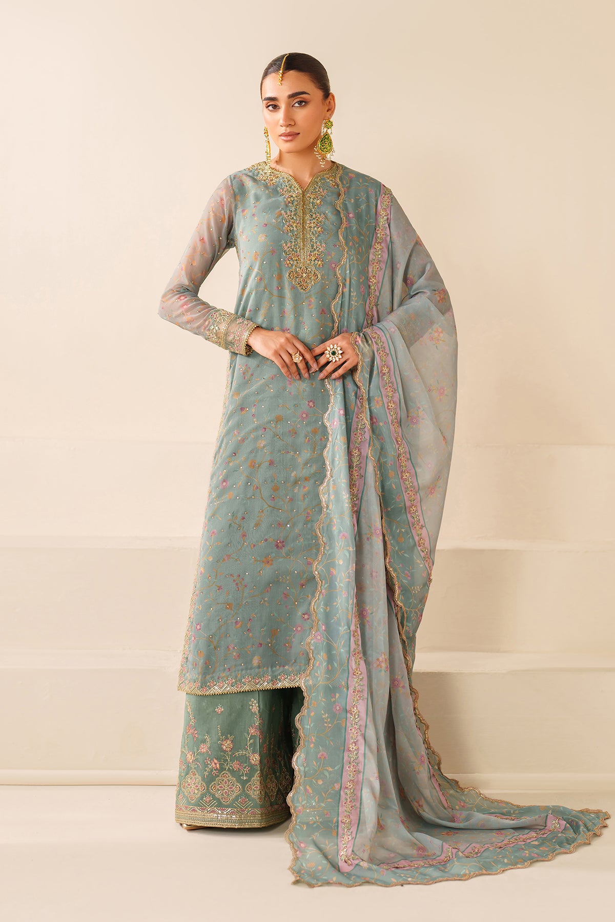 EMBROIDERED CHIFFON SF-4278