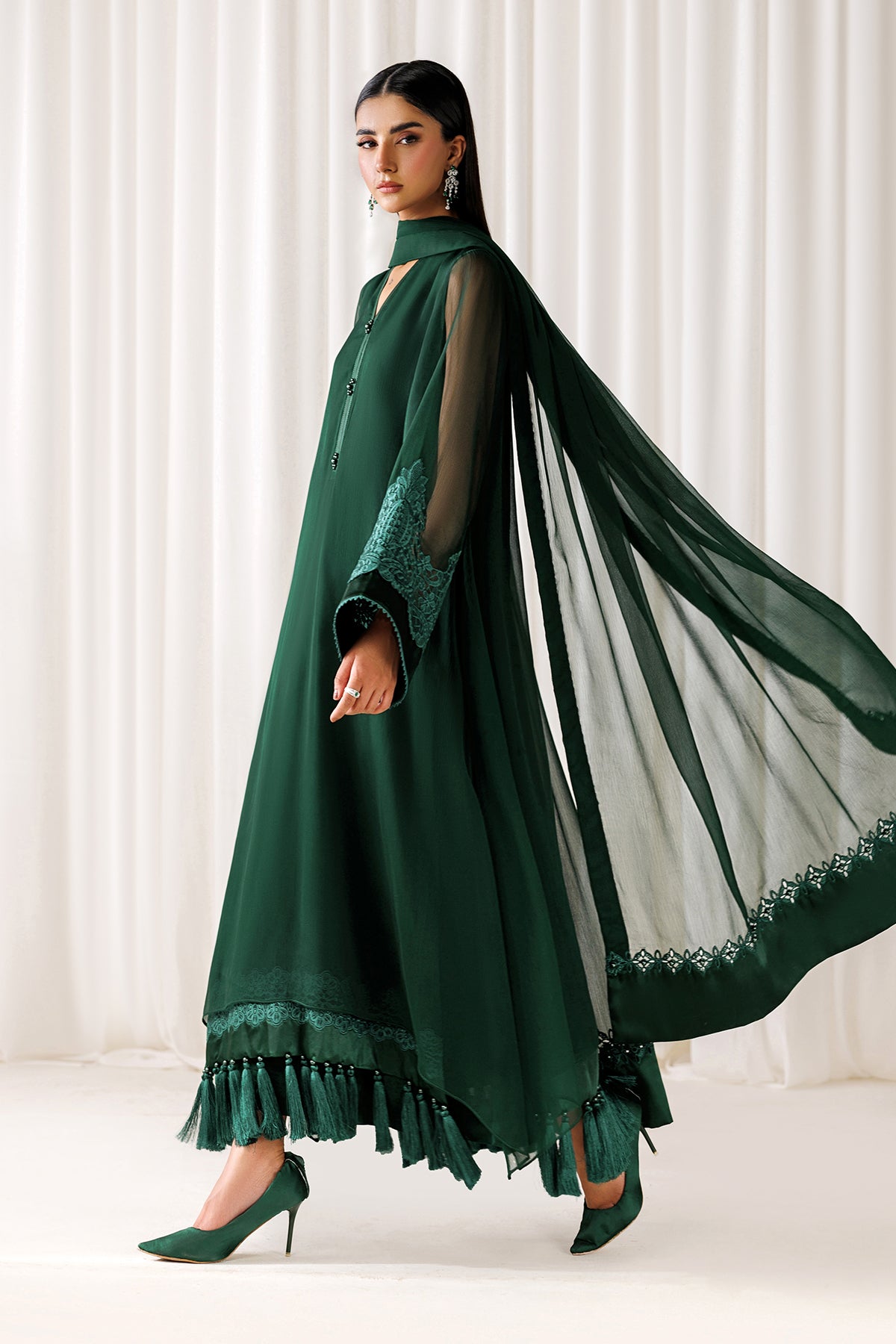 EMBROIDERED CHIFFON EN-1301