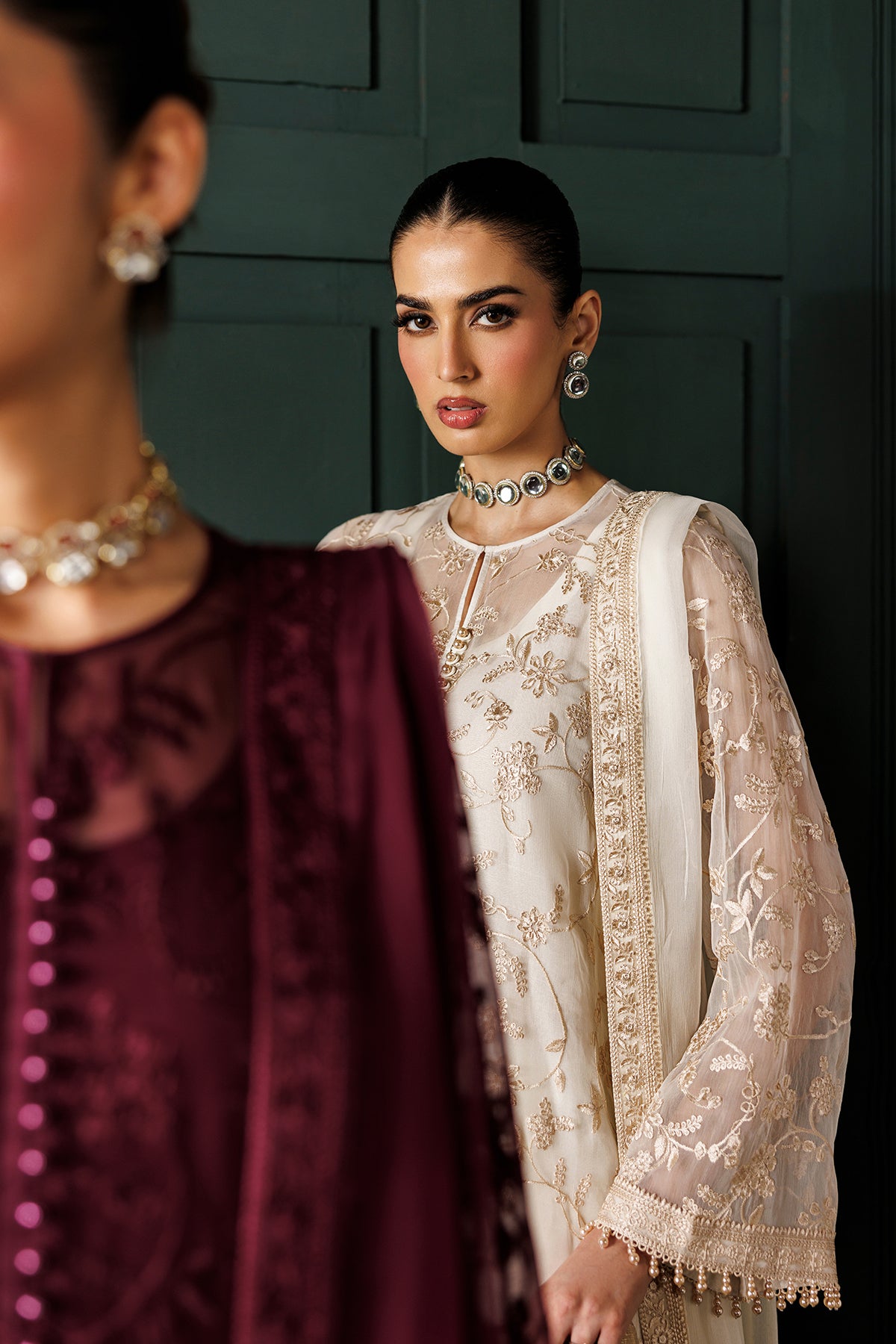 EMBROIDERED CHIFFON UF-4437