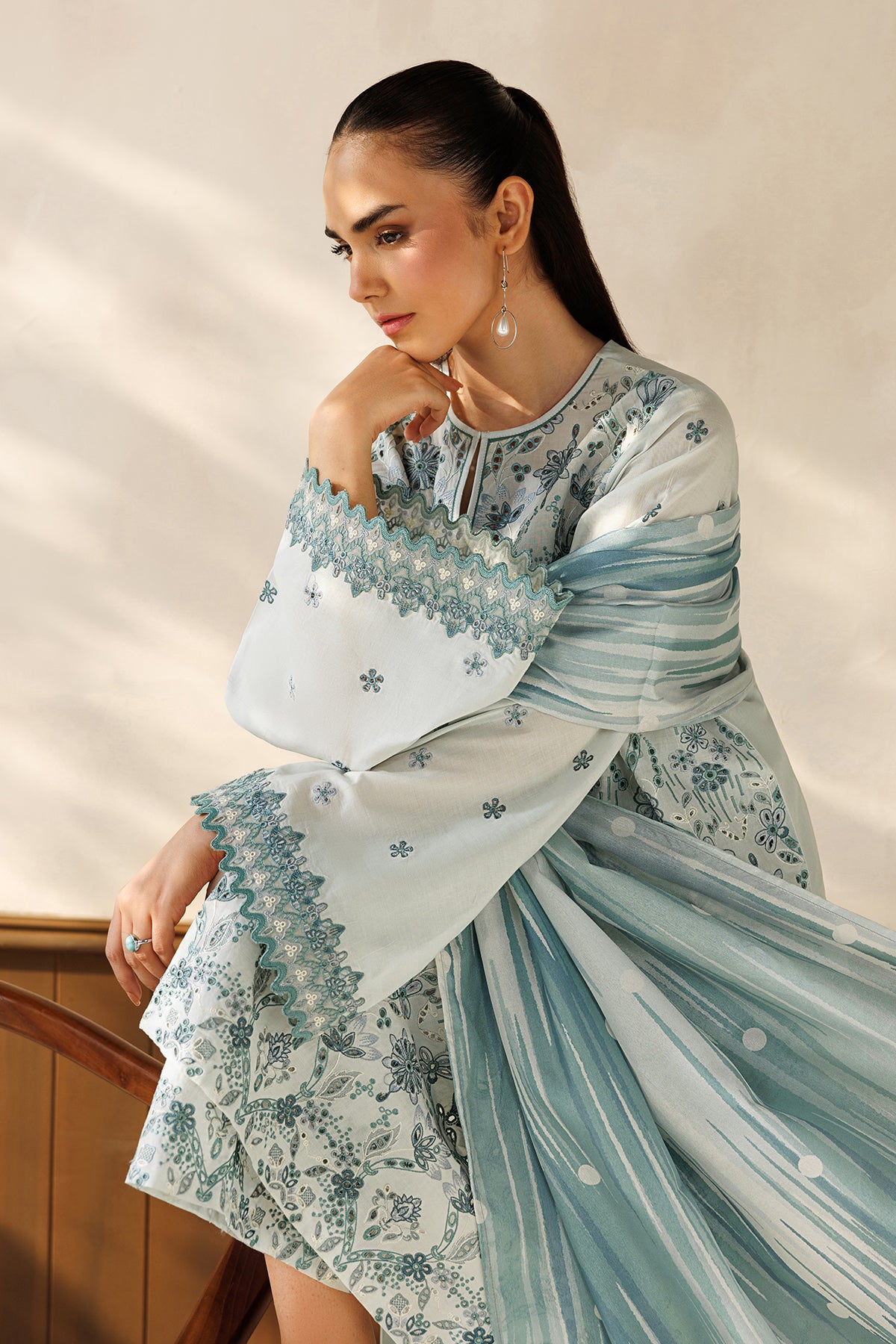 EMBROIDERED LAWN SF-4503