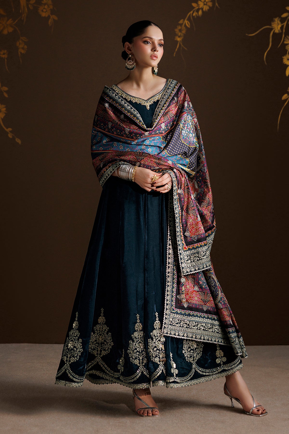 EMBROIDERED VELVET PR-1410