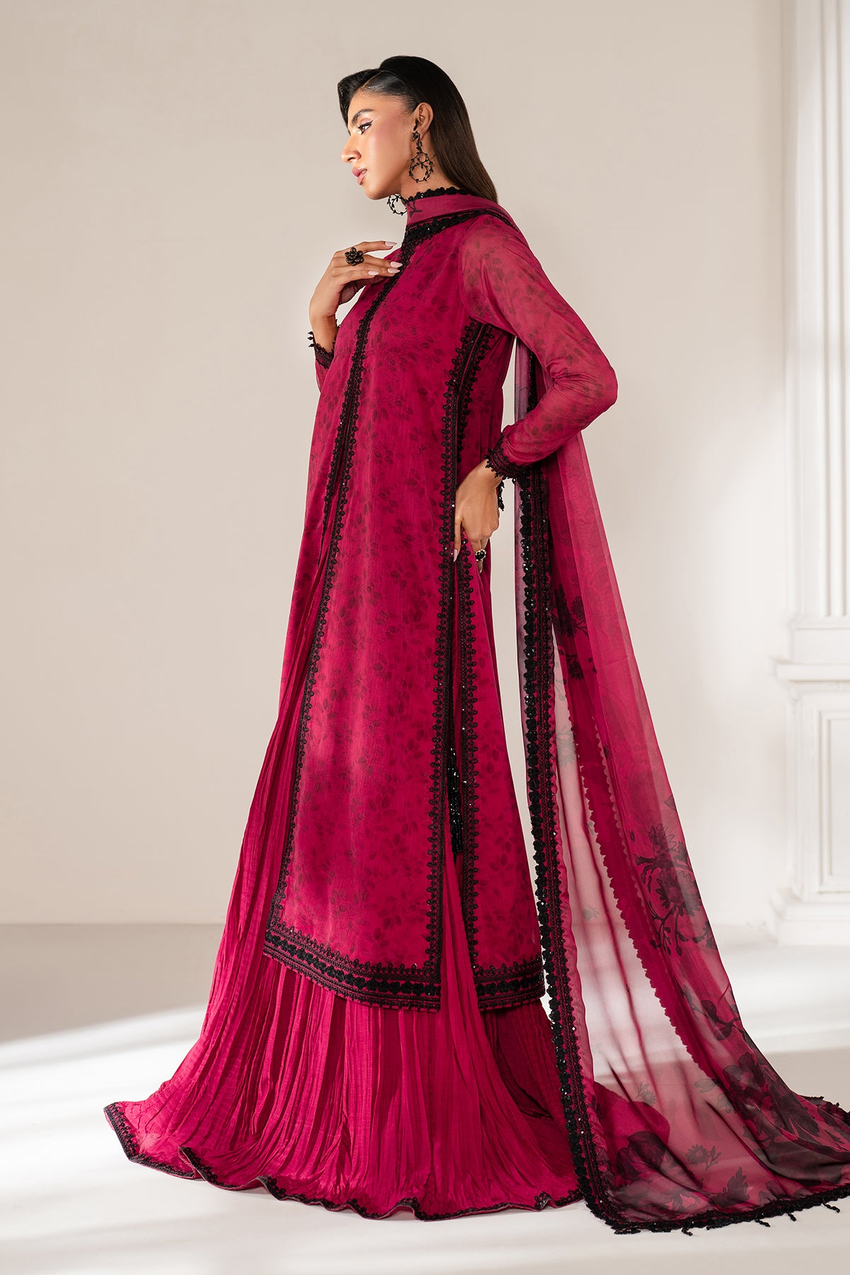 EMBROIDERED CHIFFON SF-4138