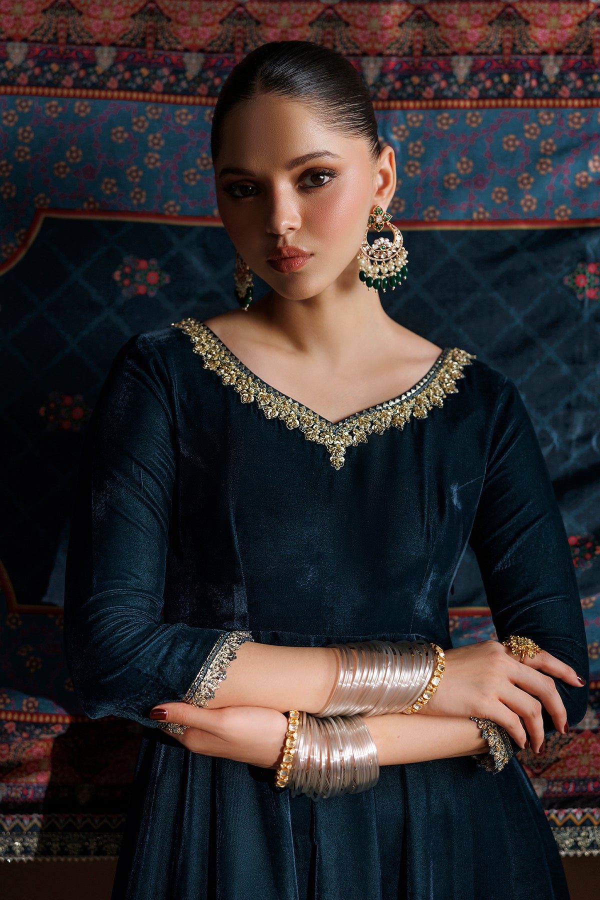 EMBROIDERED VELVET PR-1410