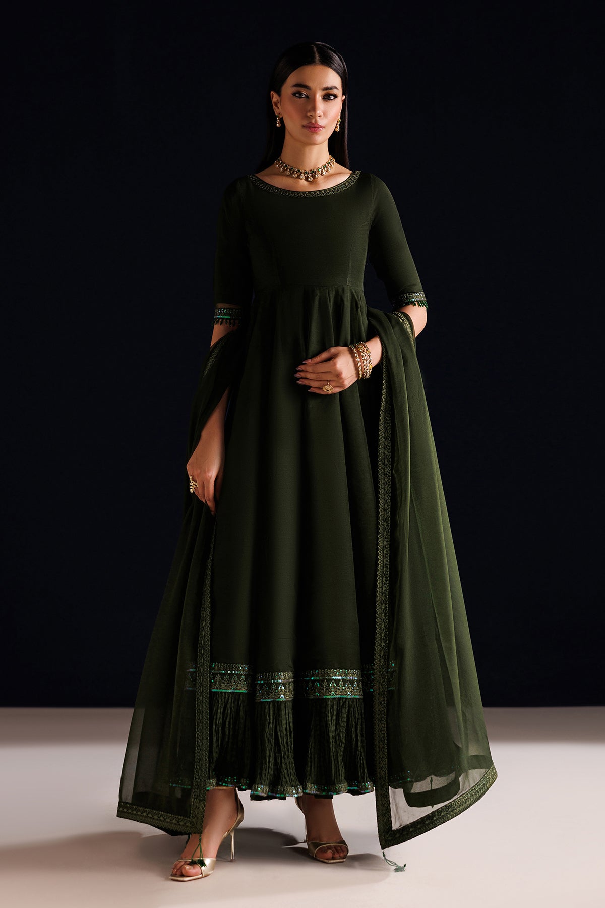 EMBROIDERED CHIFFON PR-1316