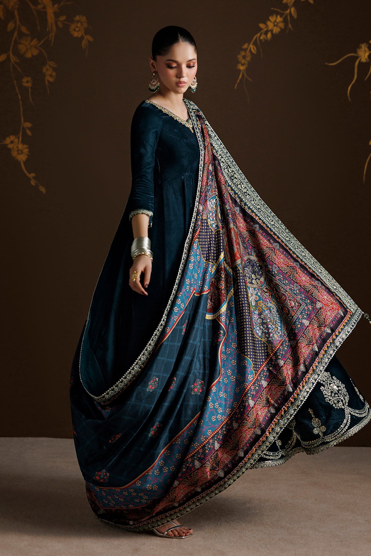 EMBROIDERED VELVET PR-1410