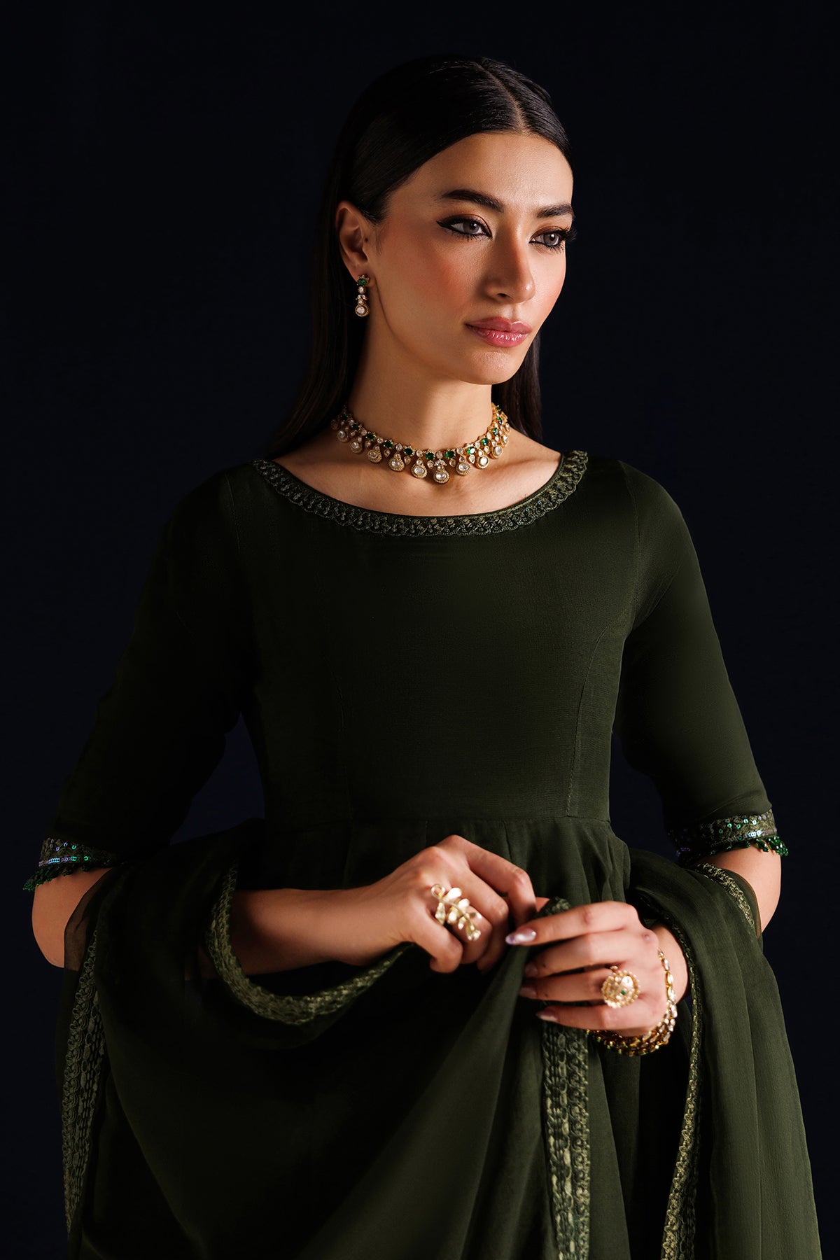 EMBROIDERED CHIFFON PR-1316