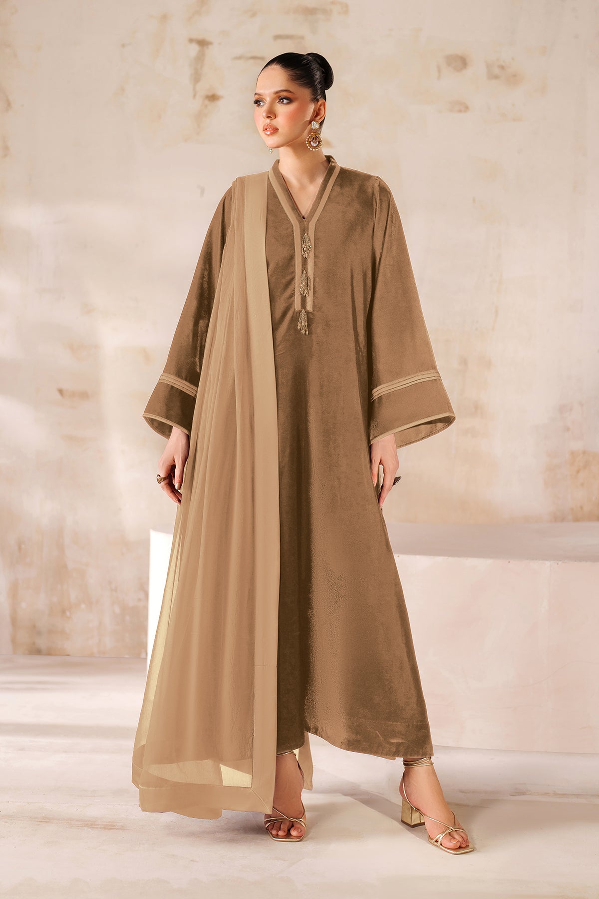 SOLID VELVET SUIT EN-1229