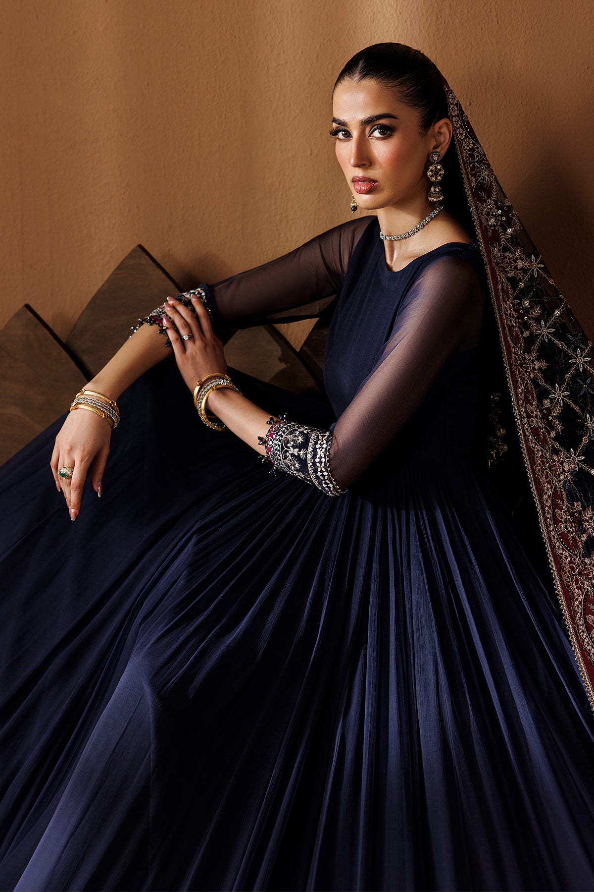 EMBROIDERED CHIFFON PR-1283
