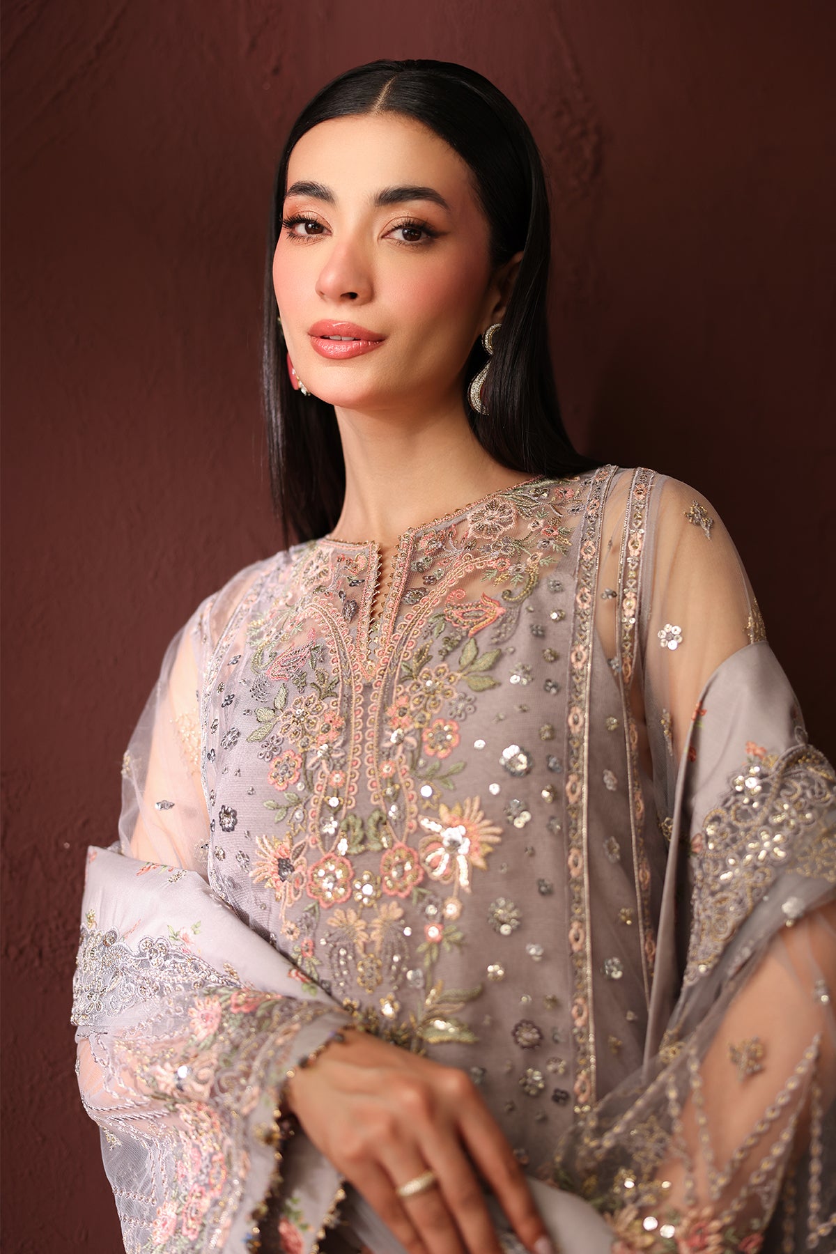 EMBROIDERED NET SF-4487