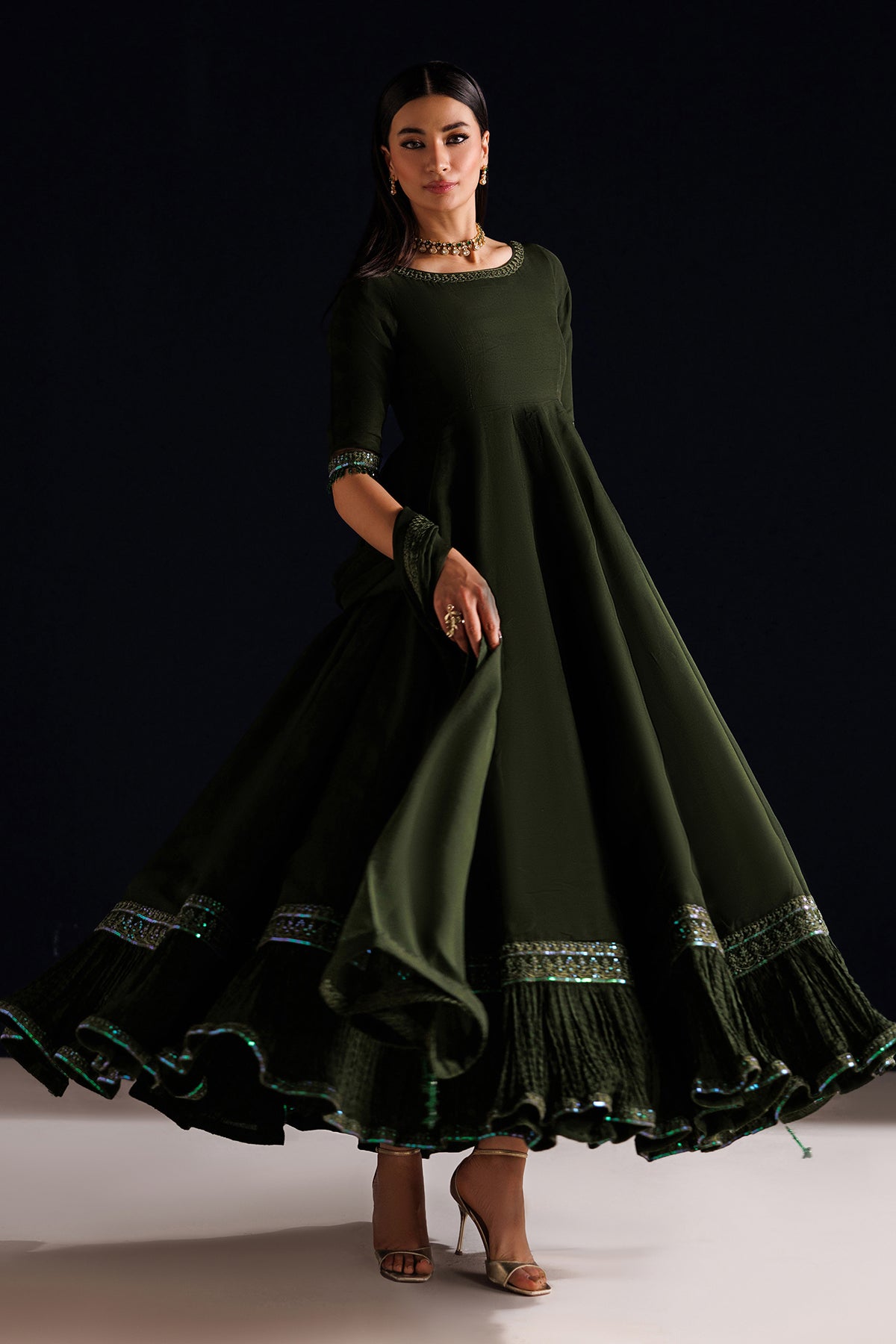 EMBROIDERED CHIFFON PR-1316