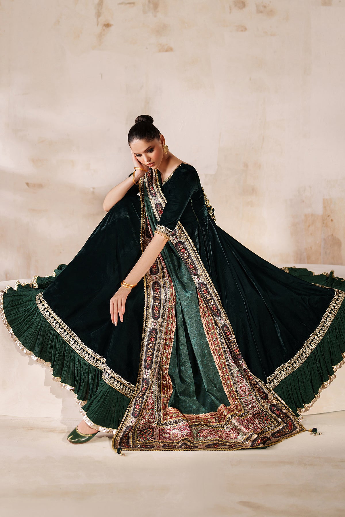 EMBROIDERED VELVET PR-1208