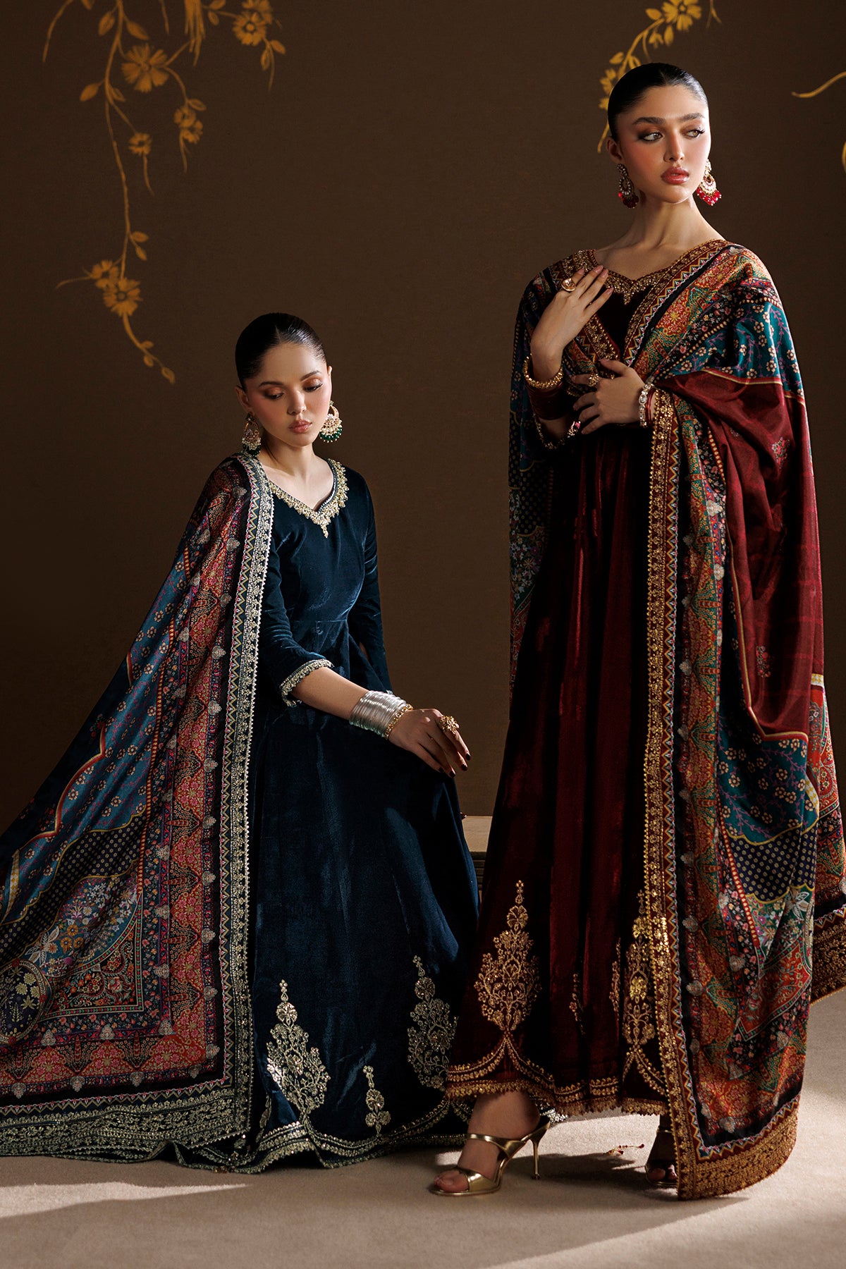 EMBROIDERED VELVET PR-1410
