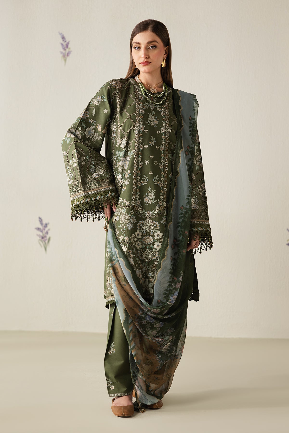EMBROIDERED LAWN UF-4431