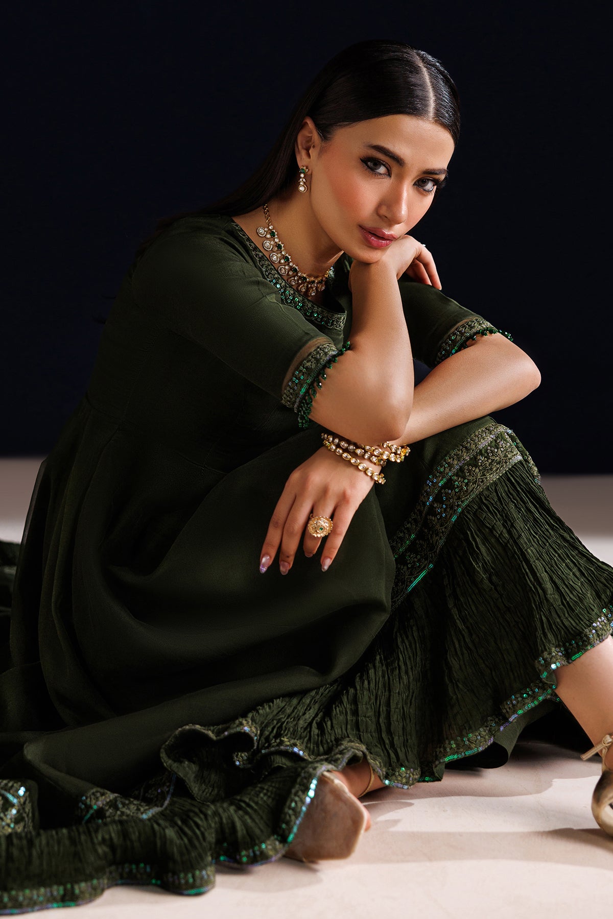 EMBROIDERED CHIFFON PR-1316