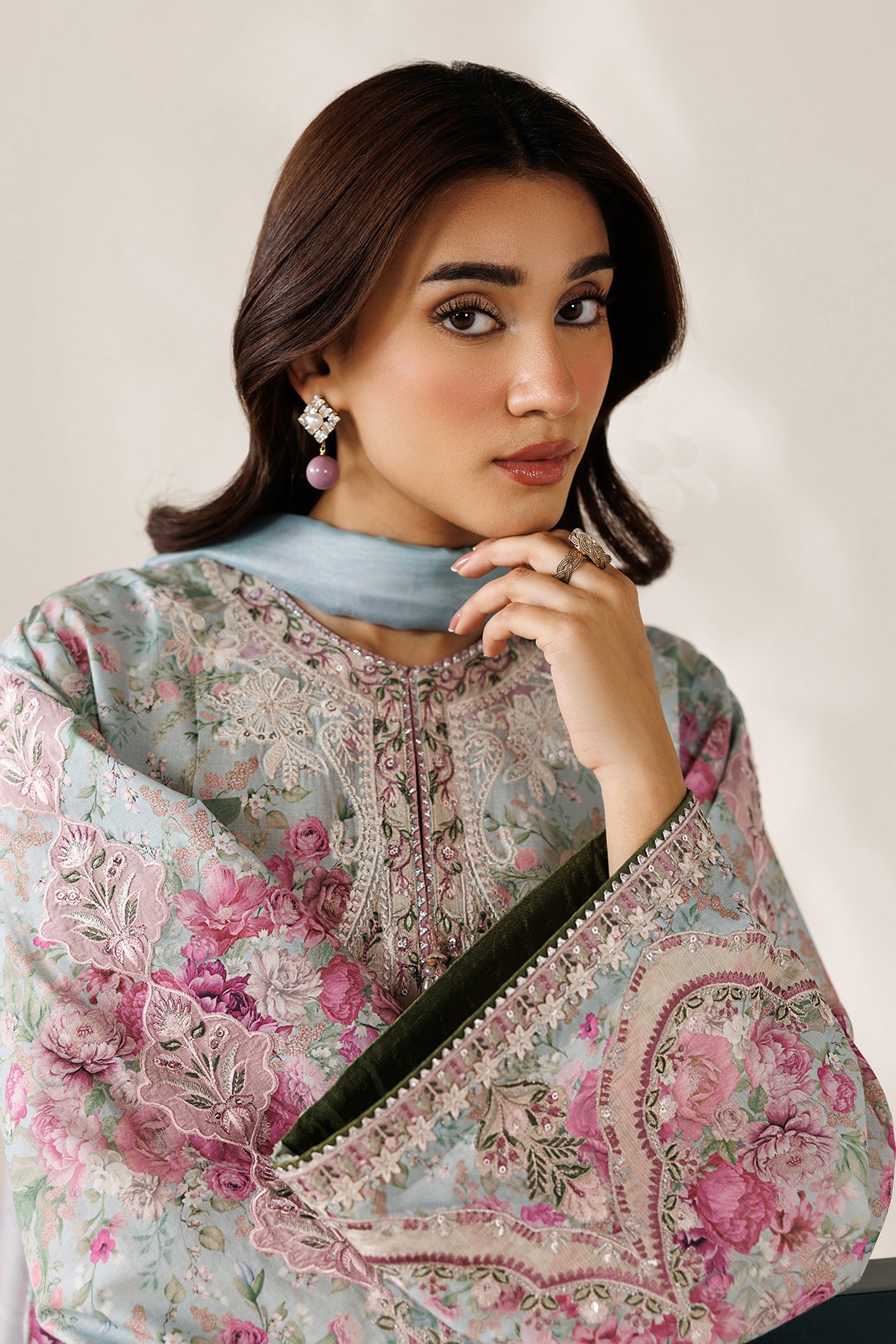 EMBROIDERED PRINTED LAWN PR-1272