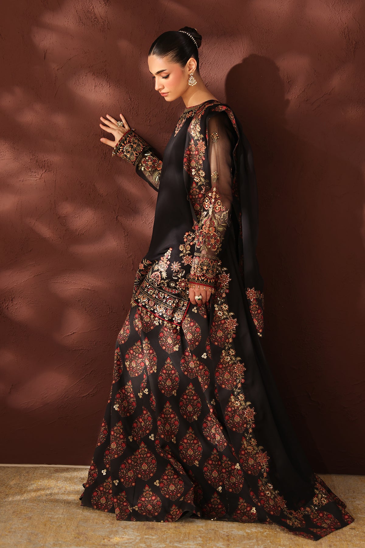 EMBROIDERED CHIFFON SF-4488