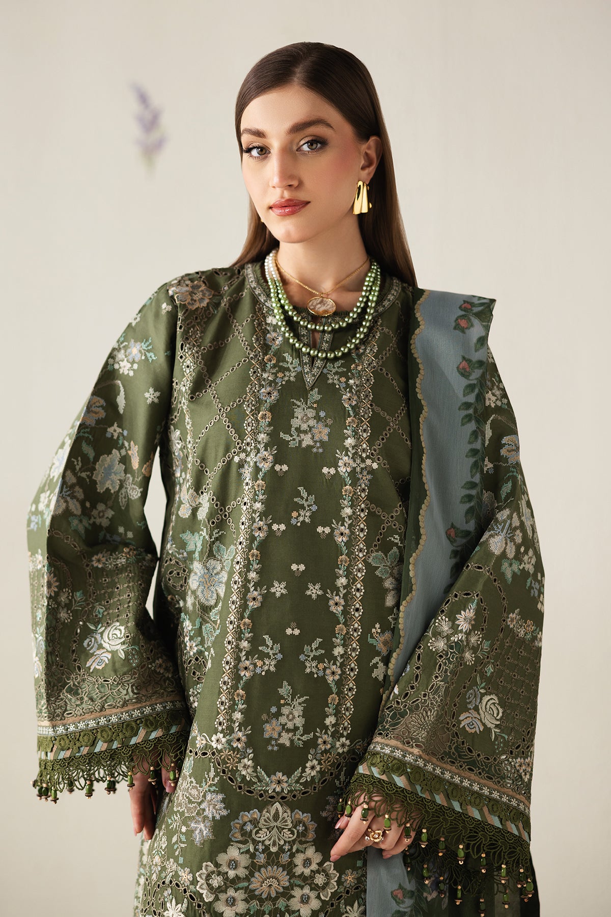 EMBROIDERED LAWN UF-4431