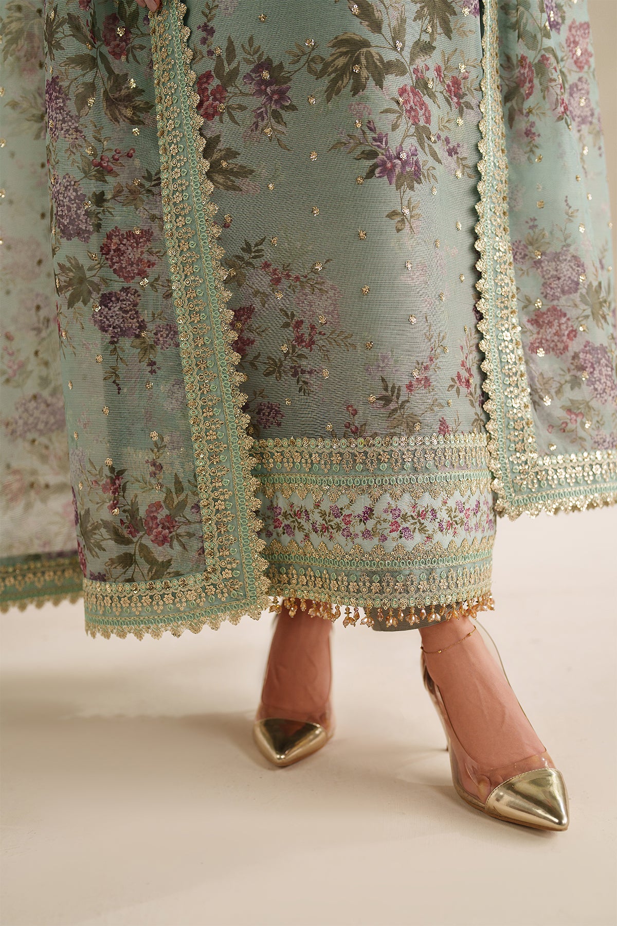 EMBROIDERED COTTON NET UF-4373