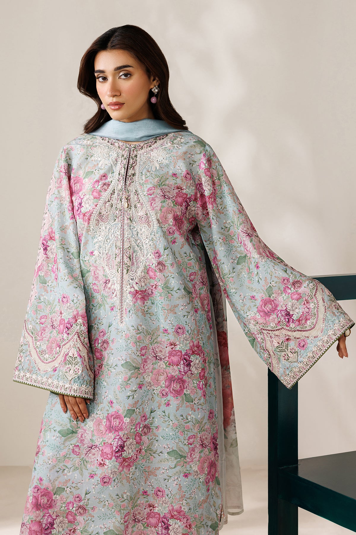 EMBROIDERED PRINTED LAWN PR-1272